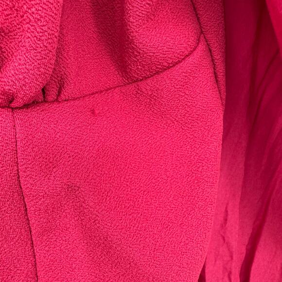 Anthropologie Y2K Babydoll Top Shirt L Pink Mixed Media Renaissance Preppy - Picture 7 of 7